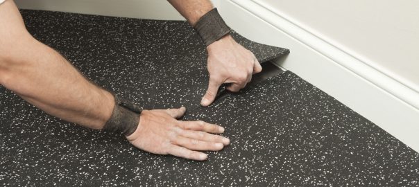 Rubber Flooring Cost Installation, How To Install Rubber Flooring