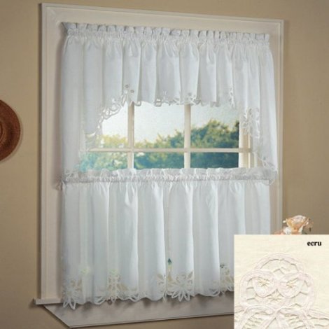 8. Fancy Collection 3pc Off White and Embroidered