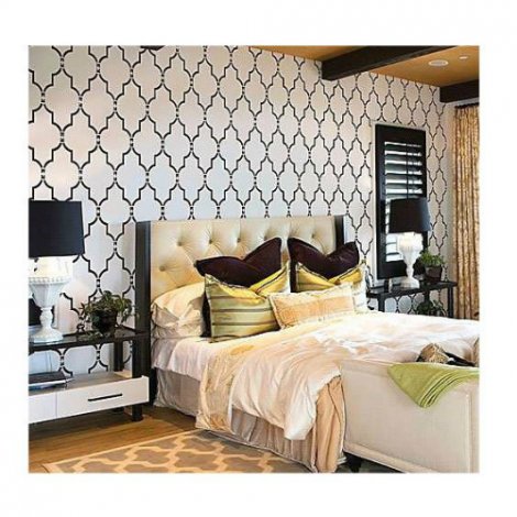 1. Wall Stencil Marrakech Trellis - Lg