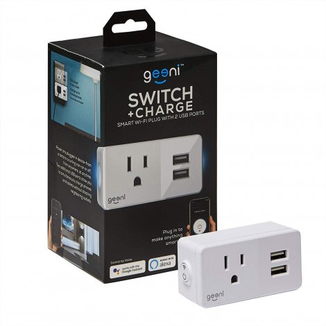 7. Geeni Switch + Charge Smart Wi-Fi Plug