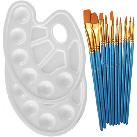 7. Heartybay Round Pointed Brush Set