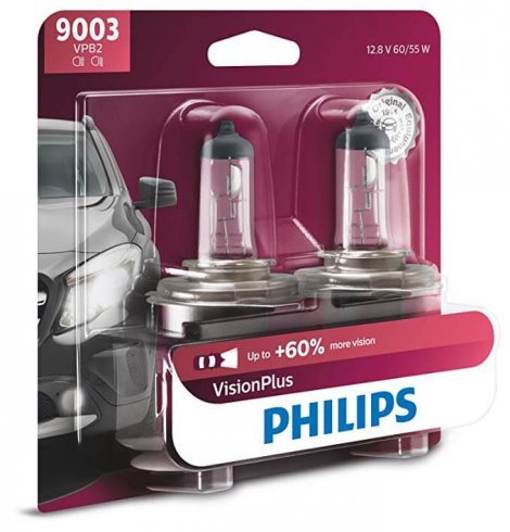 9. Philips 9003 VisionPlus