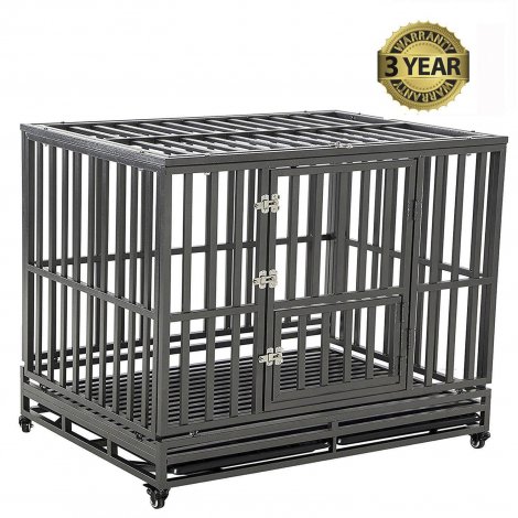 9. LUCKUP Heavy Duty Dog Cage