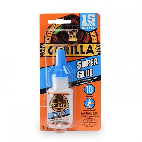 5. Gorilla Super Glue 15 Gram, Clear