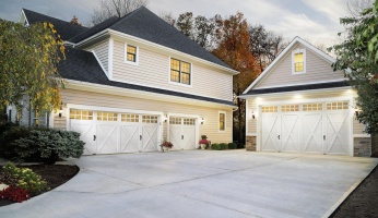 garage door front door